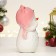 New Year's figure "Snowman in a pink hat" 18cm