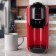 Coffee machine KitFort KT-7403, capsule, 1450 watts, 0.6 l, black-red