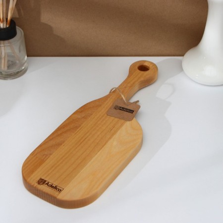 Defense board ADELICA, 30 × 10 × 1.8 cm, with a nameplate, saturated with mineral oil, birch, in a gift box-2