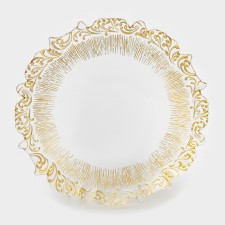 Glass of glass substitution “pattern”, d = 33 cm, gold edging color