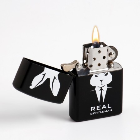 Lighter gasoline Real Gentleman, black-1