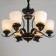 ARUNA chandelier 6x40W E27 Black 67x67x46 cm Bayerlux