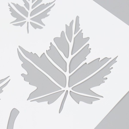 Plastic stencil "leaflets" 16x24 cm-2