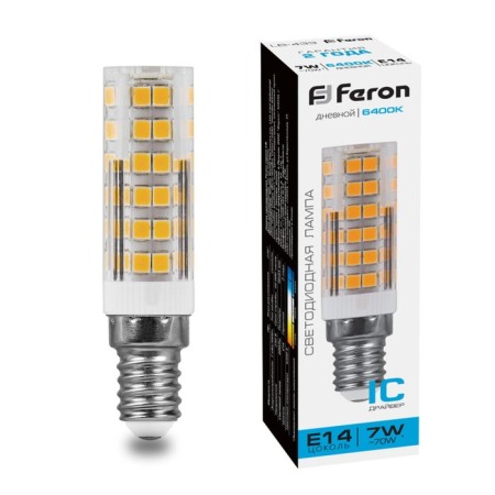 LED LED Feron, E14, 7 W, 175-265 V, daylight