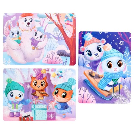 A set of puzzles in the framework of New Year's Joy, 35, 42, 54 details, in the package-1