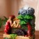 Fountain "Muhomor on Stones" 12x15x20 cm (with backlight)