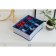 Organizer for storing linen of the Dolyan "Wave", 18 cells, 35 × 30 × 12 cm, blue color blue