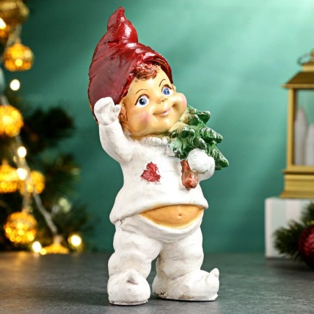 Figure "Boy with a Christmas tree" 18cm