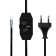 Network cord with dimmer, 2x0.75 mm², 2 m black rexant