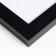 Photo frame Plastic "Gloria" 21x30 cm, with a paspartm, black