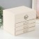 Casket to the leatherette for jewelry "screw" milk 22x17x18 cm