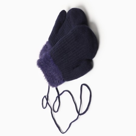 Baby mittens minku, purple color 18 cm-1