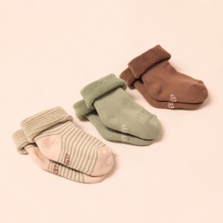 Nosk children's terry 3 pairs SL Home, 8-10 cm, milk/beige