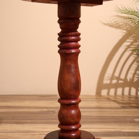 Carved table 30x30x54 cm-6