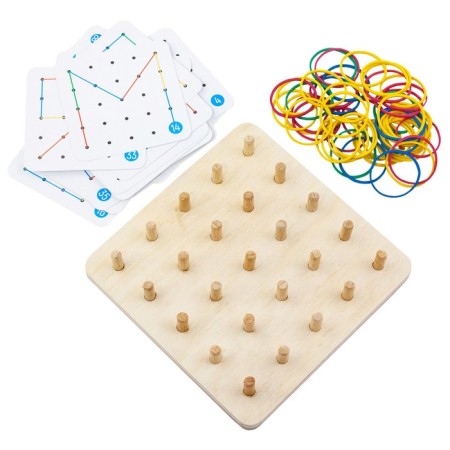 Geobortic base, instructions, 20 bilateral cards, 50 elastic bands, 14 × 14 × 2.5 cm-4