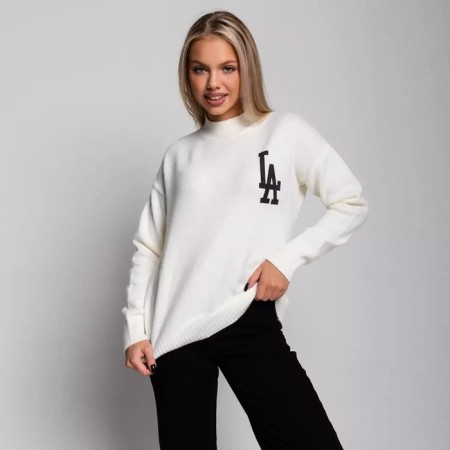 Female jumper, milk color, size 44-48 (One size)
