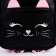 Baby backpack for a girl with a Kotik pocket, artificial leather, 27x23 x 10 cm