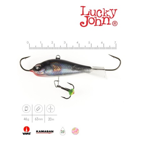 Balancir Lucky John Baltic 6 + tee, 6 cm, color 13h blister-1