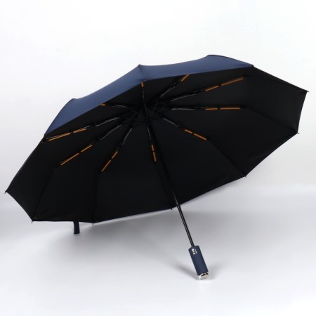 Autoton automatic umbrella, with a lantern, 3 additions, 10 knitting needles, r = 51 cm, blue color-2