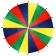 Parachute 16 sectors, 4 colors, d = 3 m, mix color