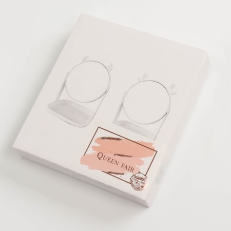 Mirror with a stand for storage "Circle", D mirror surface 14.5 cm, color mix-8