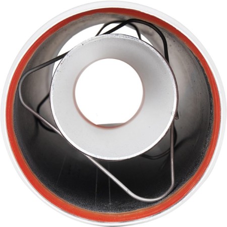 Элемент дымохода ROMMER RCA-6010-000500, удлинитель, d=60/100 мм, коакс раструбн, L=500 мм-3