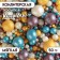 Sprinking confectionery in color glaze "Pearls" gold, silver, blue, lilac, 50 g