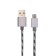 Cable Borofone BX24, Micro USB - USB, 2.4 A, 1 m, nylon braid, gray