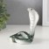 Souvenir Ceramics "Green Cobra" with gold 6.8x8x9.9 cm