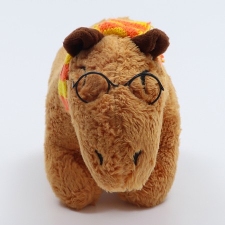 Soft toy "Capybara. Harry ", 10 cm, with scarf and glasses-3