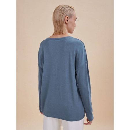 Women's longing, size l, jeans color-1