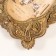 Photo frame Polystone 10x15 cm "Flower patterns" bronze 16x2x20.5 cm