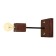 Hugh chandelier 1x60W E27 Brown/Black 27x14x14cm Bayerlux
