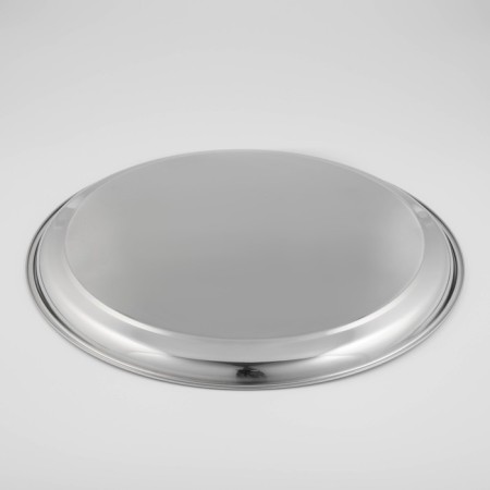 Stainless steel tray “India”, d = 45 cm, silver color-2