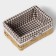 Basket for storage of the share "cell", 22 × 16 × 10 cm, brown color
