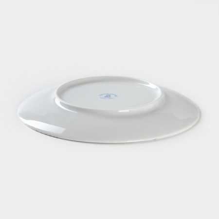 Porcelain plate "Winter Forest", d = 20 cm, white color-2