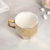 Tea couple Gold, mug 200 ml, saucer 13 cm