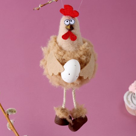 Soft toy "Cockerel" on the suspension, 16 cm, color mix-1