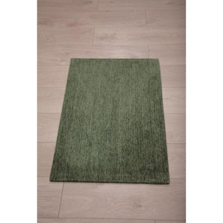 Laos carpet, size 55x85 cm, plain, green color-1