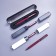 Switching handle, 1.0 mm, BrunovisConti firenze, blue rod, metal case Soft Touch Red, in a tube