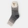 Male socks made of Mongolian wool in stripes, gray color, size 27 (40-42)