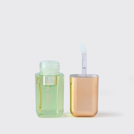 Lip oil Vivienne Sabo Sirop de Fruits, tone 02 translucent green, apple aroma-11