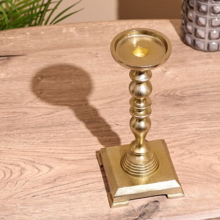 Antik candlestick 18.5 cm, aluminum-2
