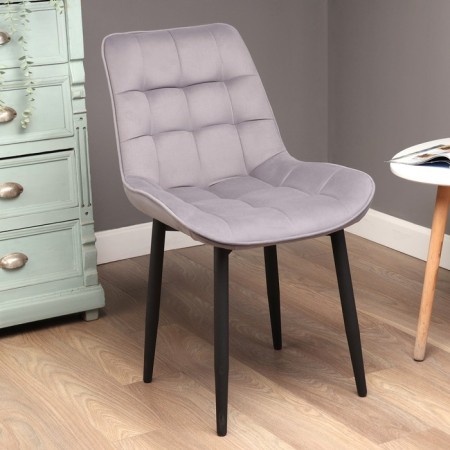 Boston chair Velutto 32, graphite-6
