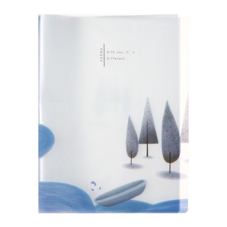 A4 folder format, with 40 transparent files "river", mix-1