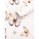 Packaging paper, brown craft "Butterflies", 50 x 70 cm