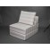 Handwheel chair-bed "Octa", size 75x100x75 cm, horn, dairy strip