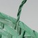 Wicker basket, d25 x 17 x 11/18 cm, green, bamboo