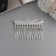Hair crest "Medea" waves, 6.5 × 4 cm, silver