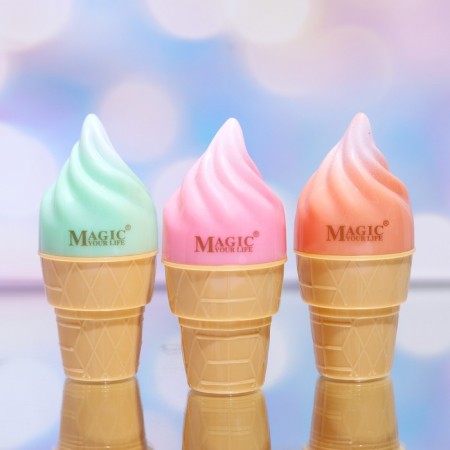 Lip balm "Ice Cream in a glass", mix-1